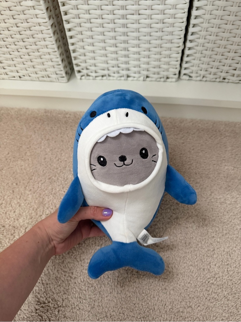 Dressed Seal Shark Plush Toy 12” - Picture 2 of 6